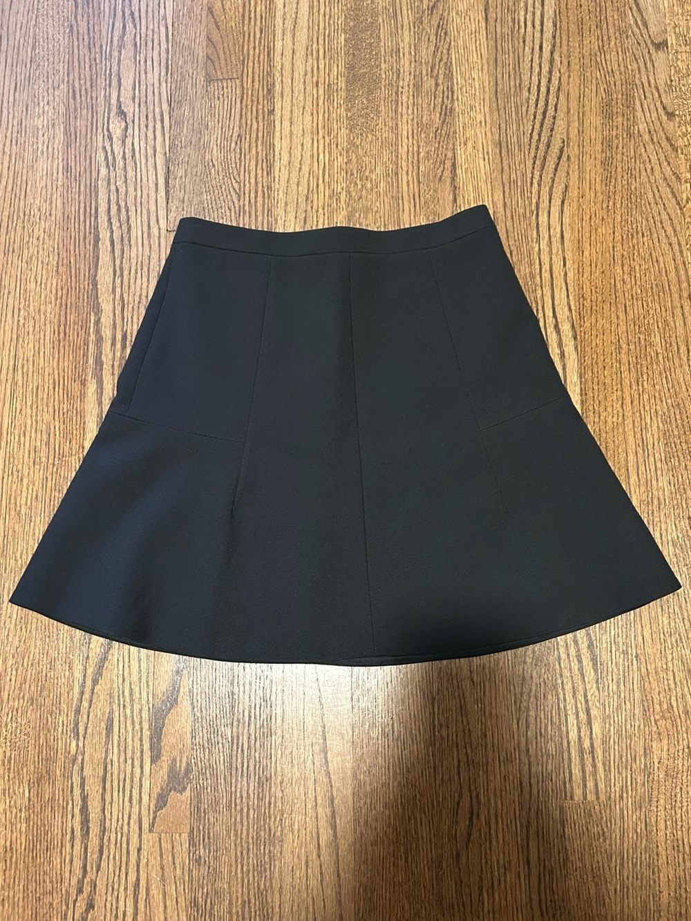 J.Crew Black A-Line Mini Skirt Size 00 Structured Preppy Classic